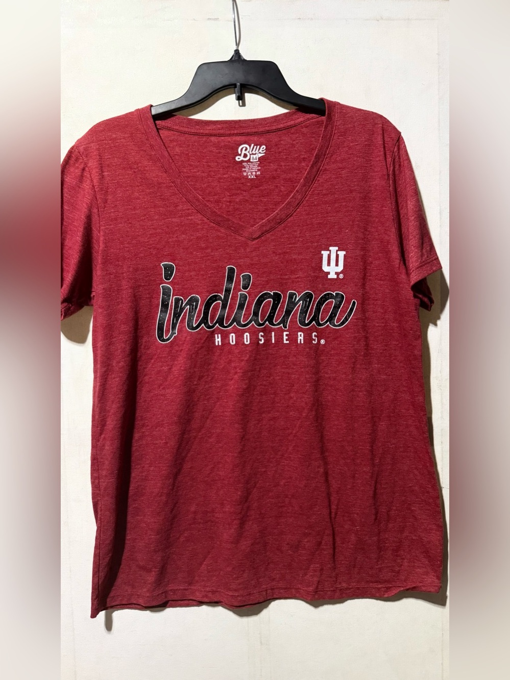 Blue 84 V-Neck Tee - Red Heather
